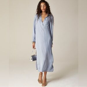 J.Crew Bungalow dress in drapey viscose twill CF142 sz L Tie (optional)
